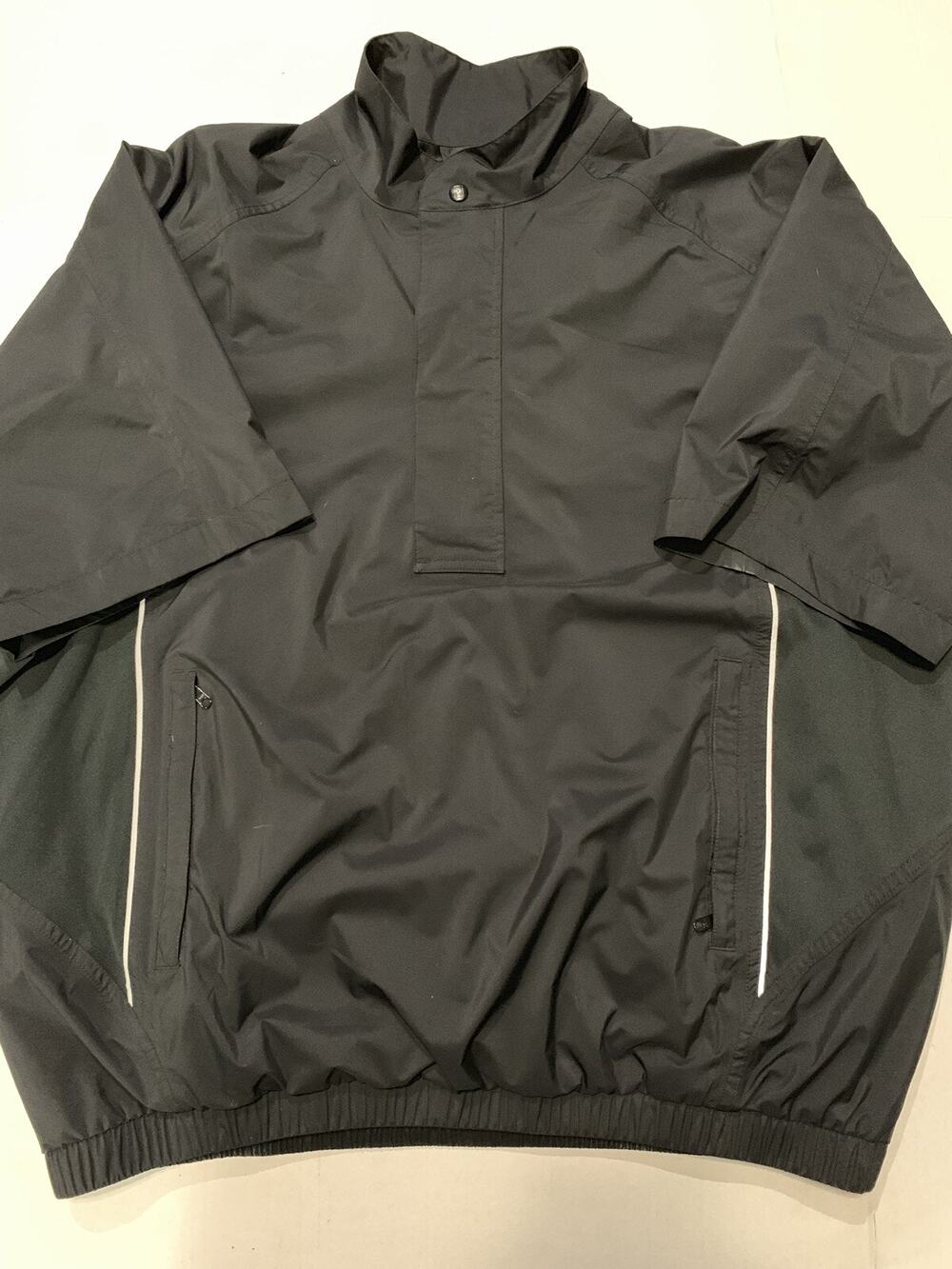 DryJoy FootJoy Mens L Golf Pullover Short Sleeve Windbreaker Jacket Wind Shirt